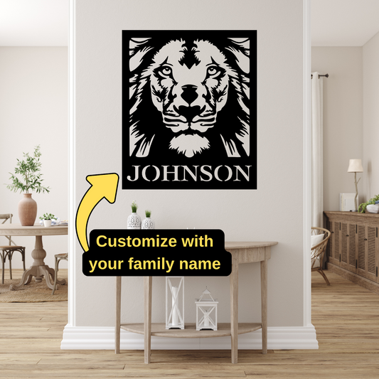 Lion Of Judah - Family Name Sign