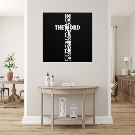 John 1:1 Metal Sign Wall Art