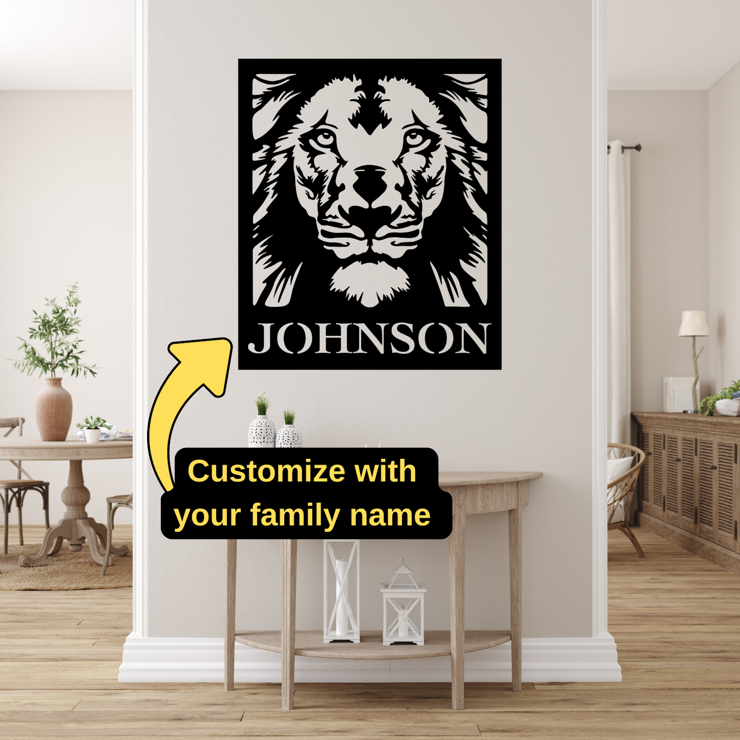Lion Of Judah -  Family Name Sign
