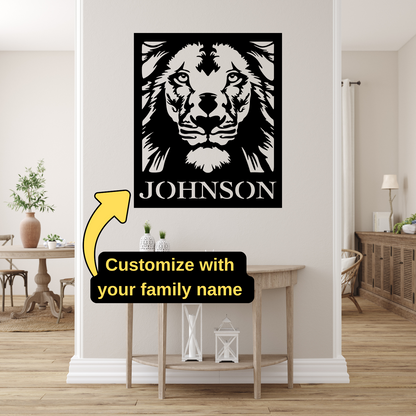 Lion Of Judah -  Family Name Sign