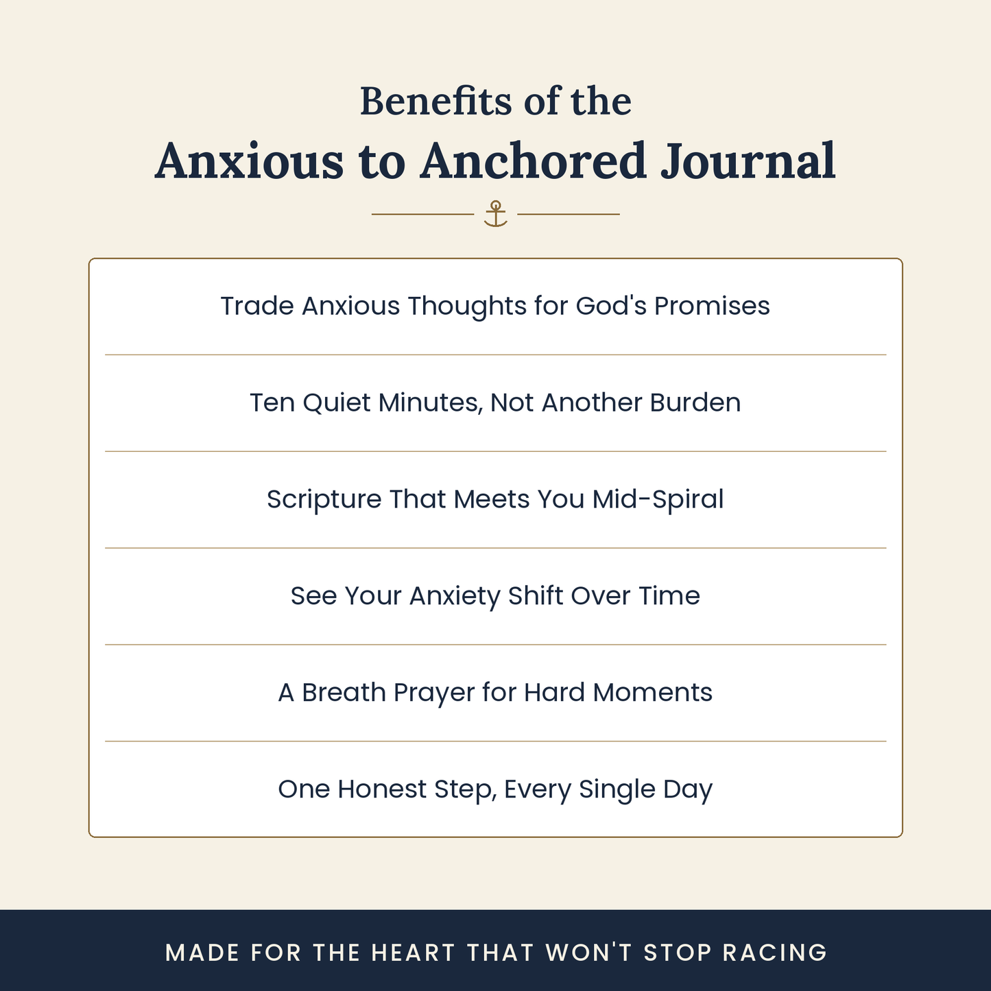 40 Days from Anxious to Anchored — A Guided Scripture Journal for the Heart That Won't Stop Racing (Download & Print)