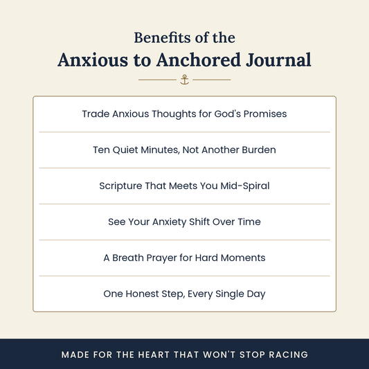 40 Days from Anxious to Anchored — A Guided Scripture Journal for the Heart That Won't Stop Racing (Download & Print)