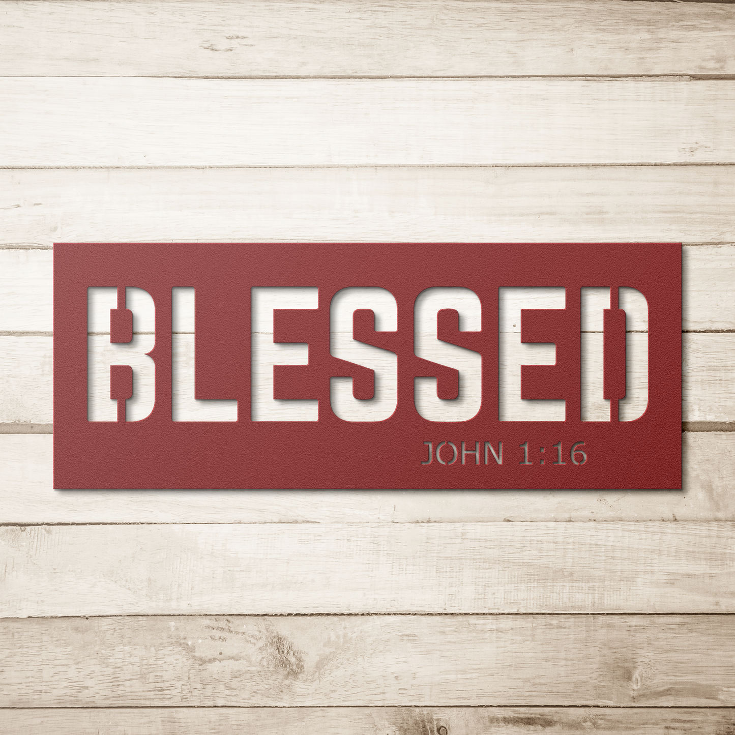Blessed_Metal_Sign_Wall_Art_Red_Simple_Wood_BKGD_Mockup.png