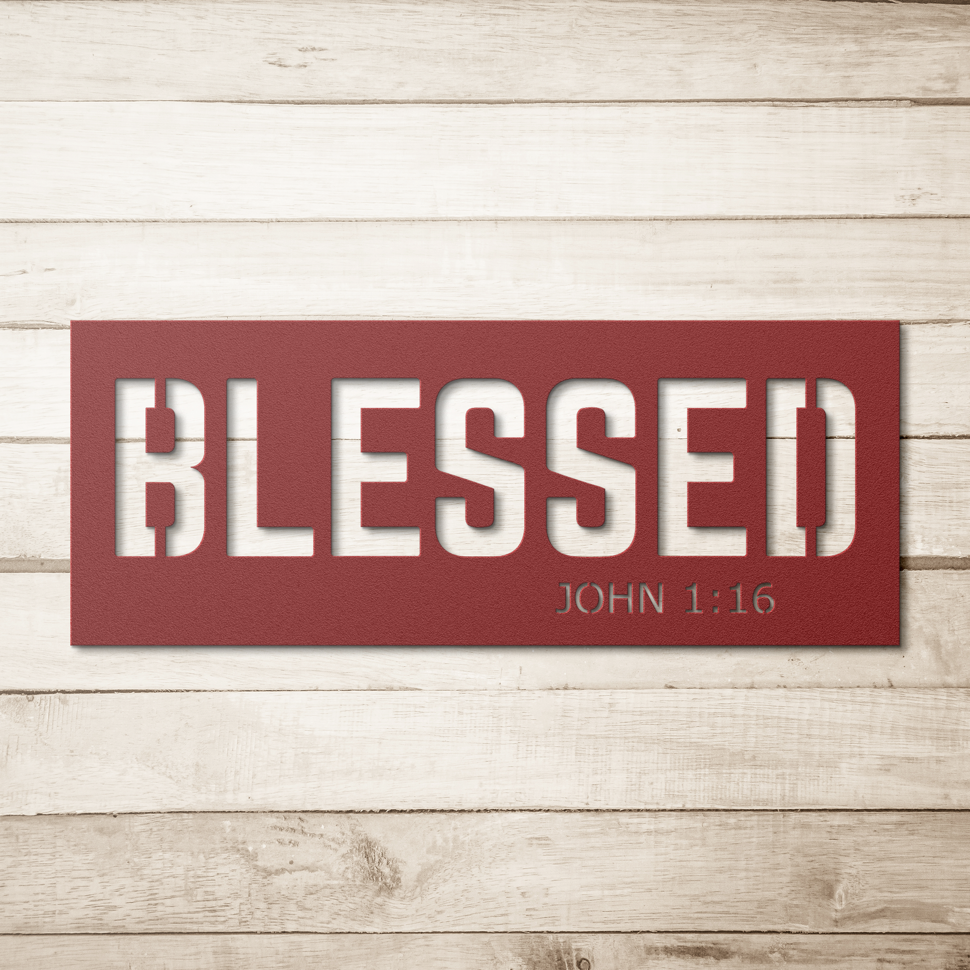 Blessed_Metal_Sign_Wall_Art_Red_Simple_Wood_BKGD_Mockup.png