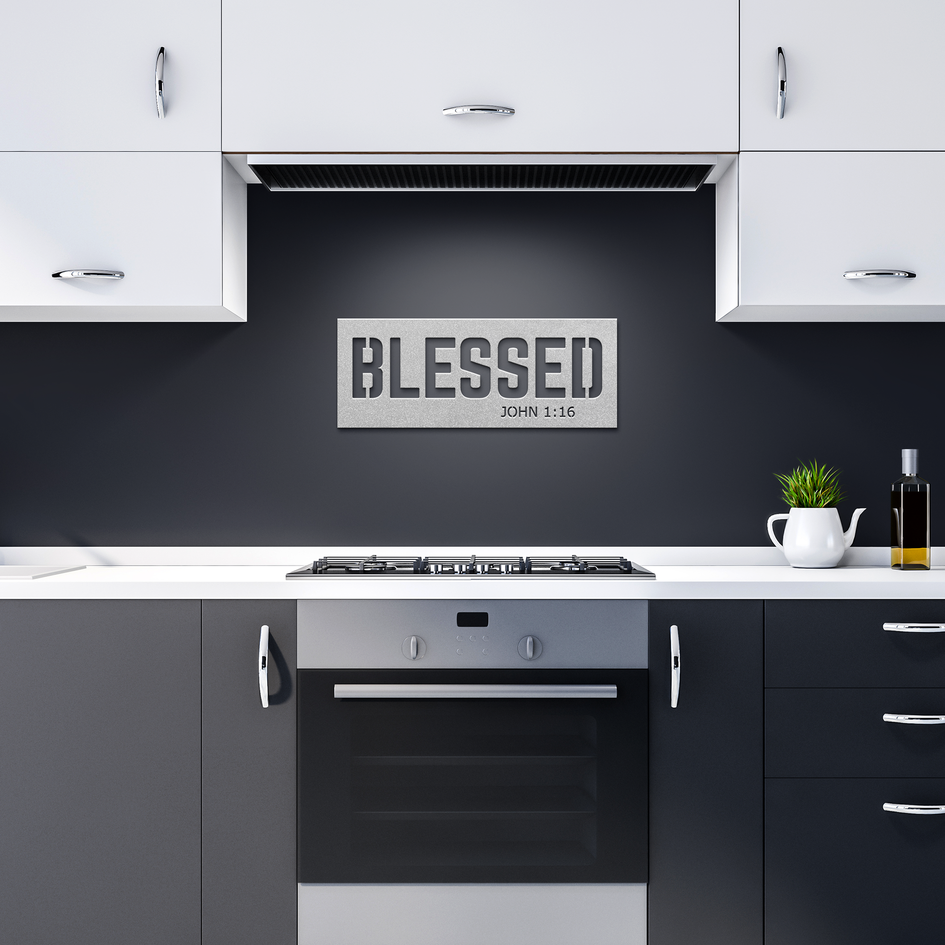 Blessed_Metal_Sign_Wall_Art_Silver_Dark_Kitchen_Mockup.png