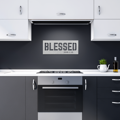 Blessed_Metal_Sign_Wall_Art_Silver_Dark_Kitchen_Mockup.png