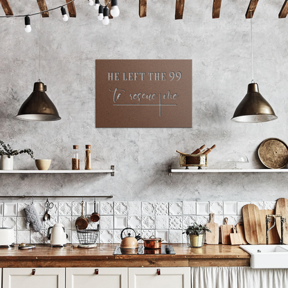 Christian_Metal_Wall_Art_He_Left_The_99_Copper_Rustic_Kitchen_Mockup.png