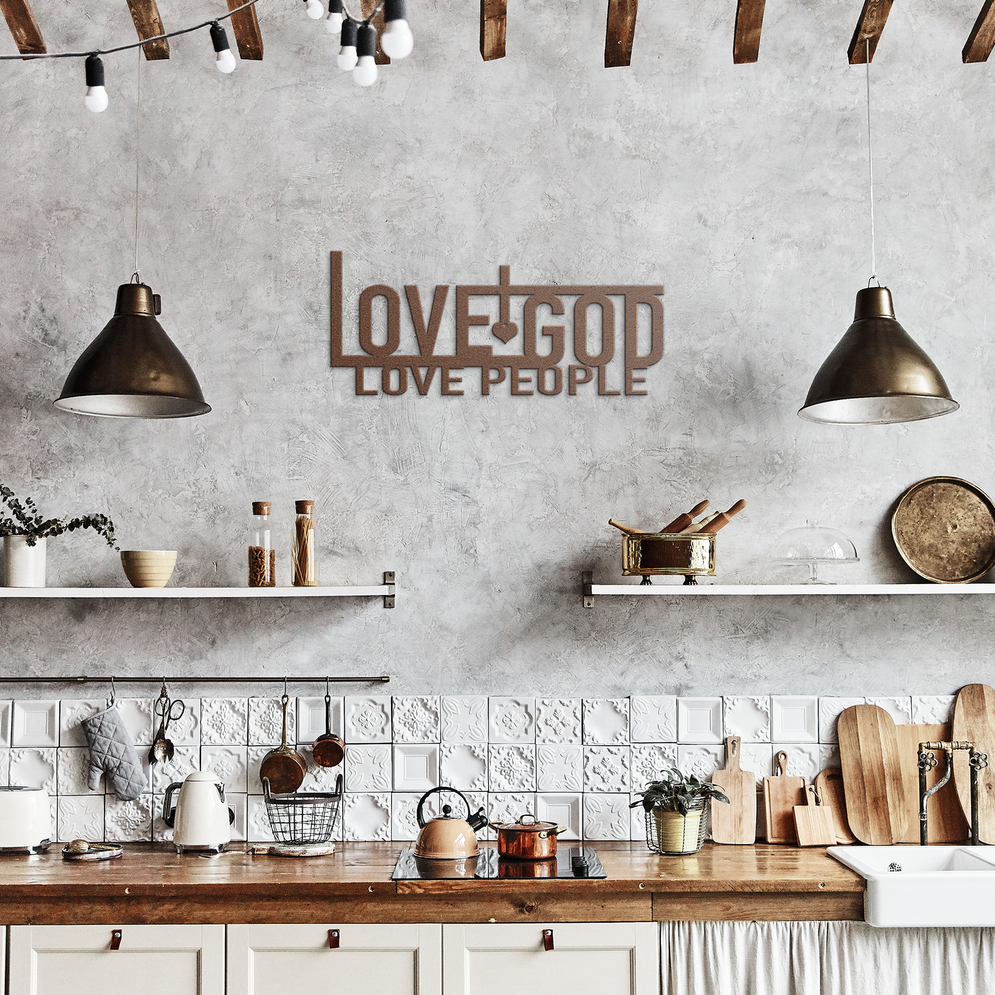 Love_God_Love_People_Metal_Wall_Art_Sign_Copper_Rustic_Kitchen_Mockup.png