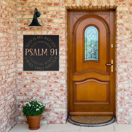 Psalm_91_Metal_Wall_Art_-_God_Is_My_Fort_Black_Brick_Entrance_Mockup.png