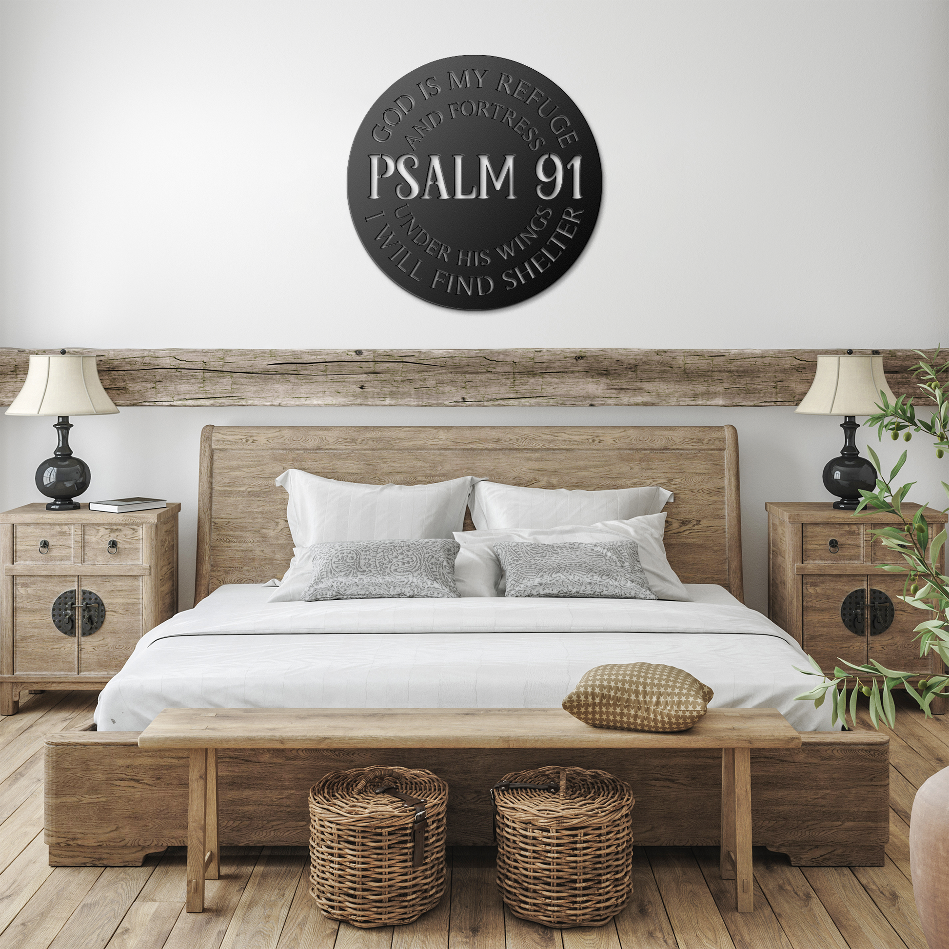 Psalm_91_Metal_Wall_Art_-_God_Is_My_Fort_Black_Farmhouse_Bedroom_Mockup.png