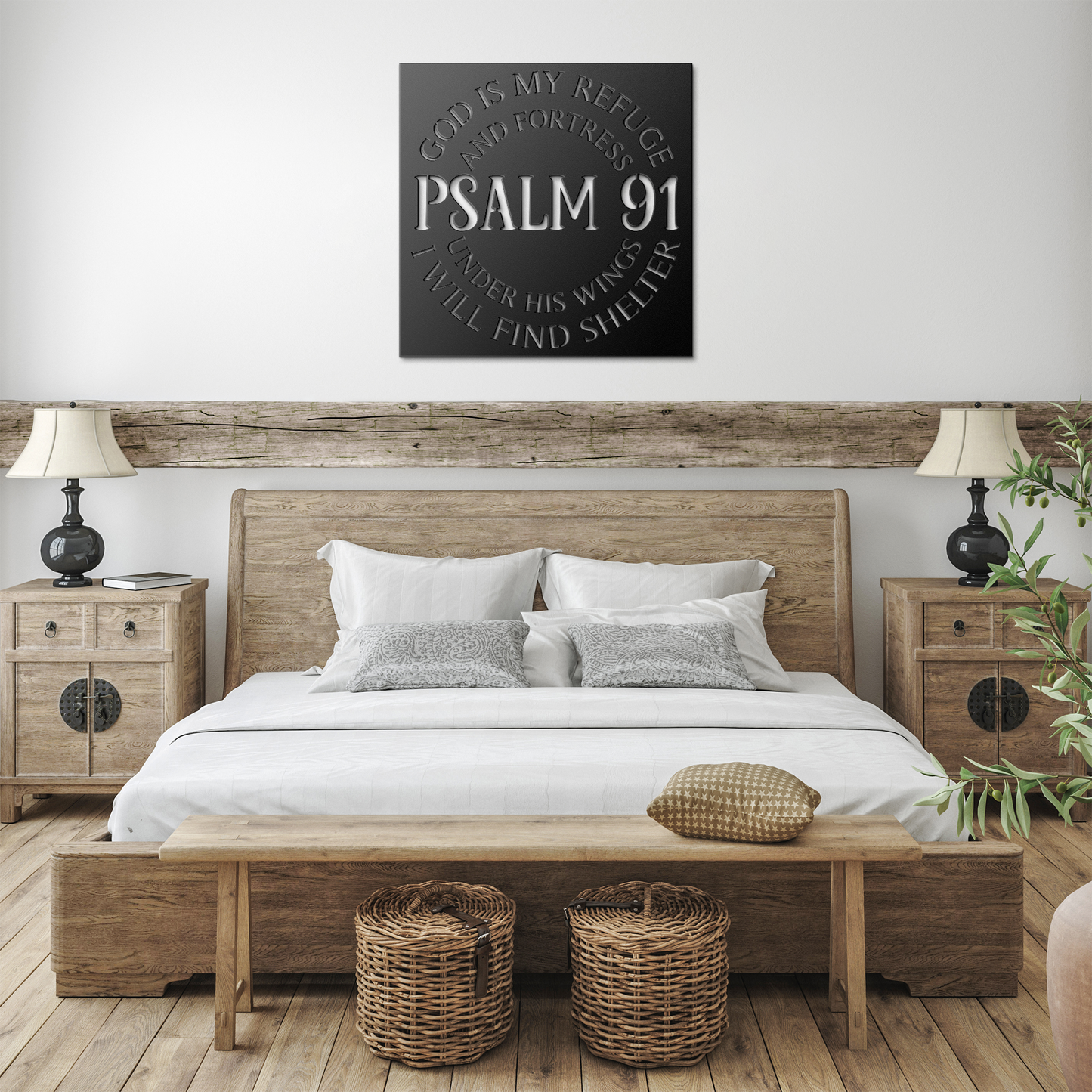 Psalm_91_Metal_Wall_Art_-_God_Is_My_Fort_Black_Farmhouse_Bedroom_Mockup.png
