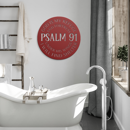 Psalm_91_Metal_Wall_Art_-_God_Is_My_Fort_Red_Modern_Bathroom_Mockup.png
