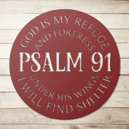Psalm_91_Metal_Wall_Art_-_God_Is_My_Fort_Red_Simple_Wood_BKGD_Mockup.png