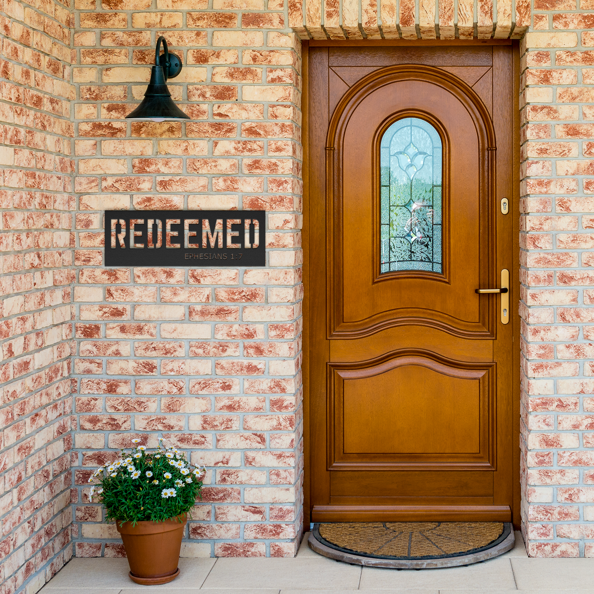 Redeemed_Metal_Wall_Art_-_Ephesians_17_Black_Brick_Entrance_Mockup.png