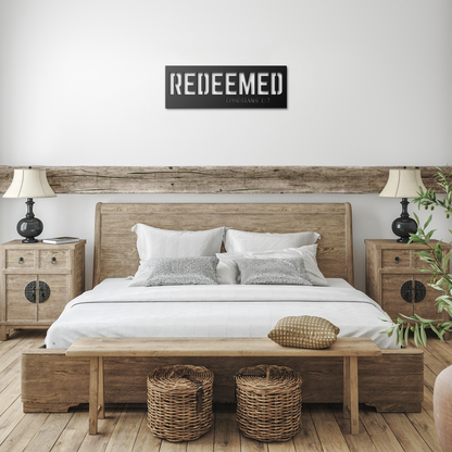 Redeemed_Metal_Wall_Art_-_Ephesians_17_Black_Farmhouse_Bedroom_Mockup.png