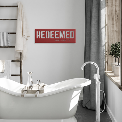 Redeemed_Metal_Wall_Art_-_Ephesians_17_Red_Modern_Bathroom_Mockup.png
