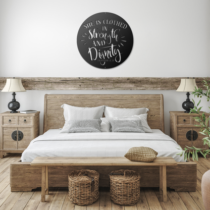 She_Is_Clothed_In_Strength_-_Proverbs_31_Black_Farmhouse_Bedroom_Mockup.png