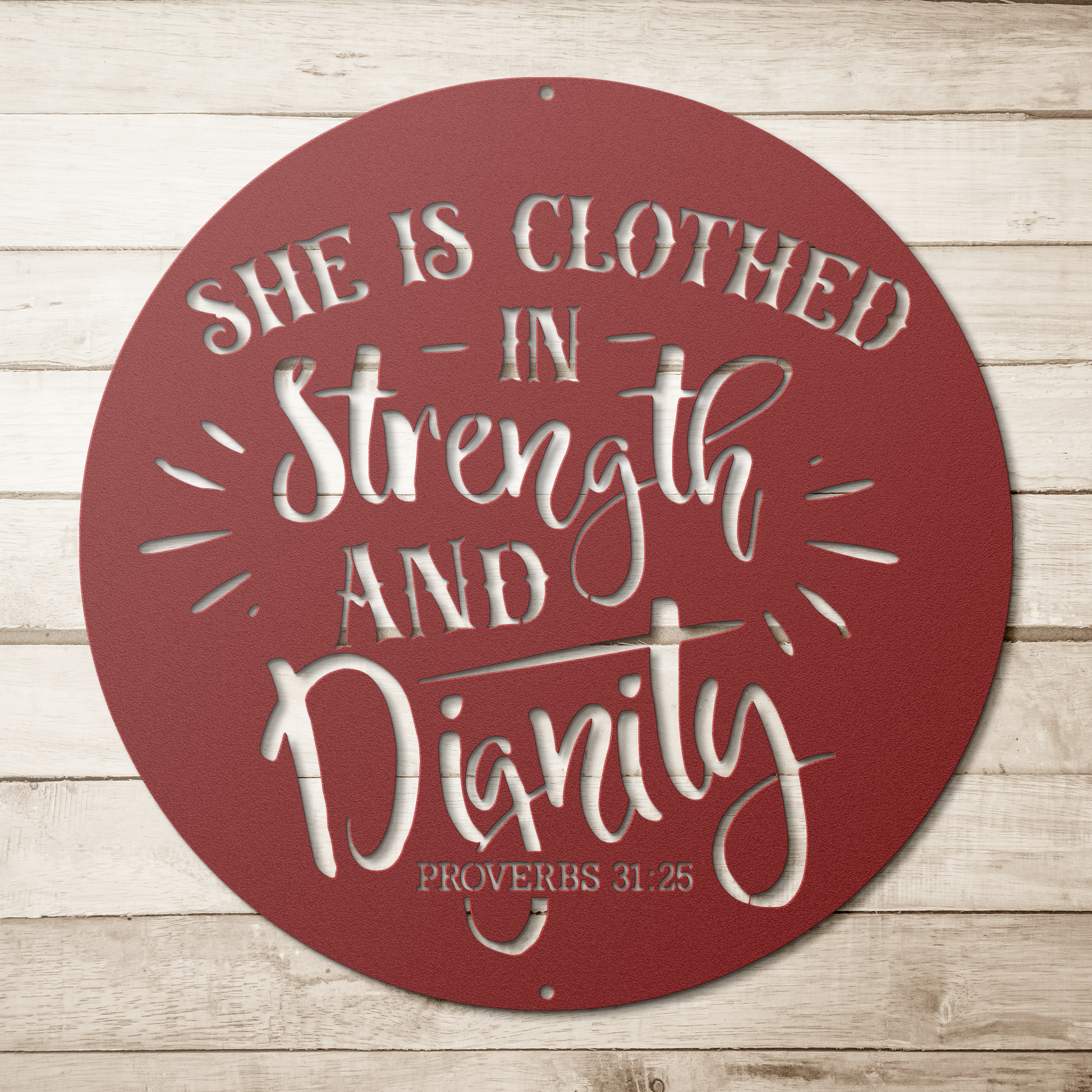 She_Is_Clothed_In_Strength_-_Proverbs_31_Red_Simple_Wood_BKGD_Mockup.png