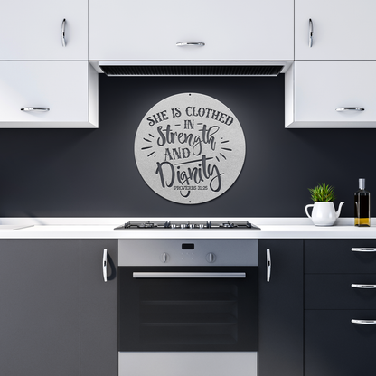 She_Is_Clothed_In_Strength_-_Proverbs_31_Silver_Dark_Kitchen_Mockup.png
